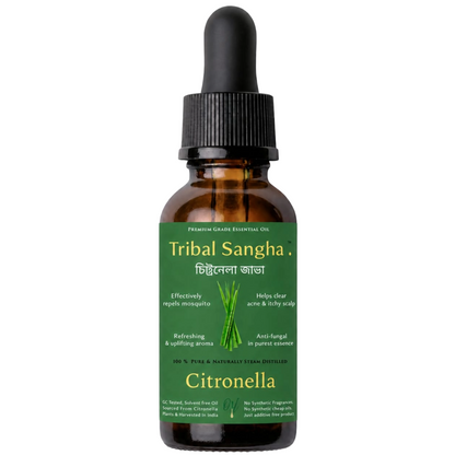 Java citronella essential oil bottle by Tribal Sangha