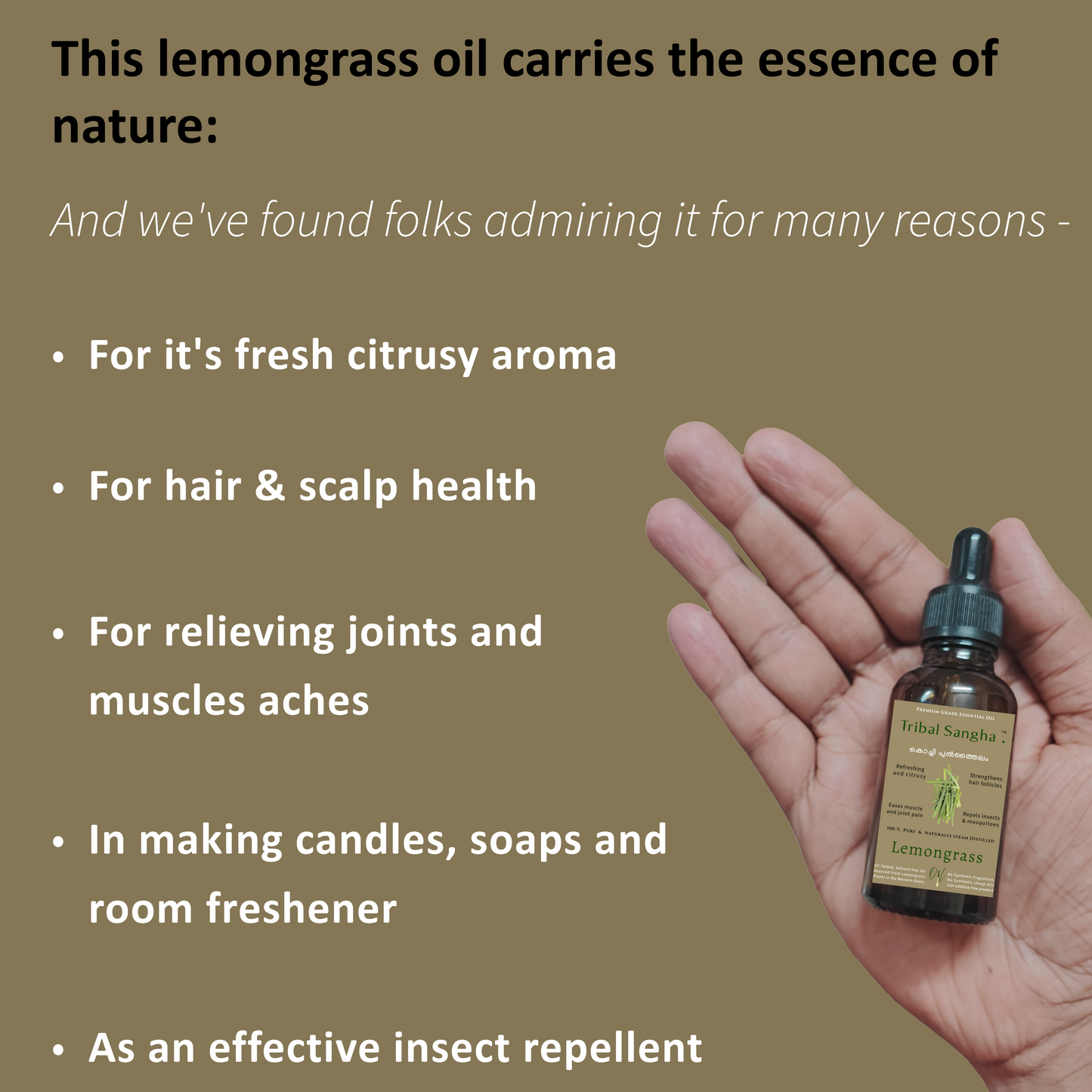 Kochi Lemongrass Essential Oil