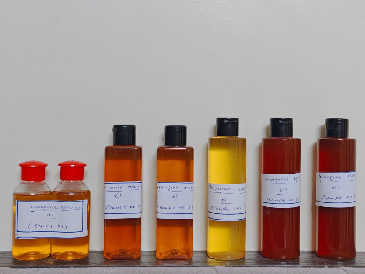 Essential oil samples prepared for quality testing and transparent evaluation